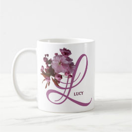 Pink rosa Rosa Blume, modisch Kaffeetasse