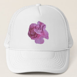 Pink rosa Rosa Margaret Name trendy boho Truckerkappe