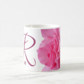 Pink rosa Rosenrosa Blume boho Kaffeetasse (Mittel)