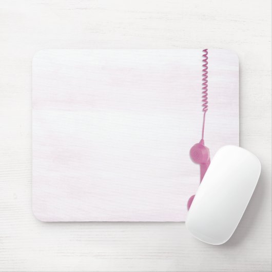 Pink-rosa Telefonhörer-Maus-Pad Mousepad (Mit Mouse)