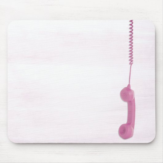 Pink-rosa Telefonhörer-Maus-Pad Mousepad (Vorne)
