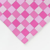 Pink-rosa-Woven-Muster mit Liebe Fleecedecke (Ecke)