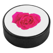Pink Rose #4 Eishockey Puck (3/4)
