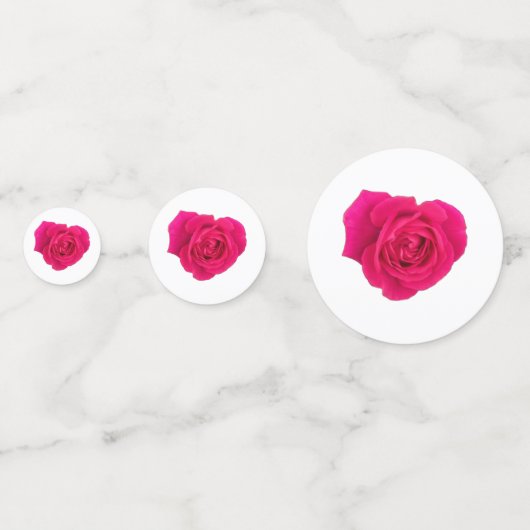 Pink Rose #4 Konfetti (Rückseiten)