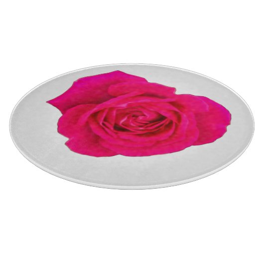Pink Rose #4 Schneidebrett (Ecke)