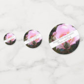 Pink Rose, 53. Hochzeitstag Konfetti (Vorderseiten)