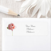Pink Rose Address Labels (Insitu)