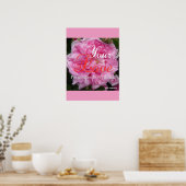 Pink Rose Art Blumenladen Blume Inspiration Poster (Küche)
