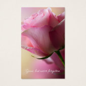 Pink Rose Beerdigung Gedenkstätte Gebet Sympathie (Vorderseite)