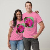 Pink Rose Believe In Dreams Inspirational  T-Shirt (Unisex)