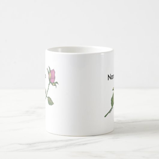 Pink Rose benutzerdefinierte Tasse (Mittel)