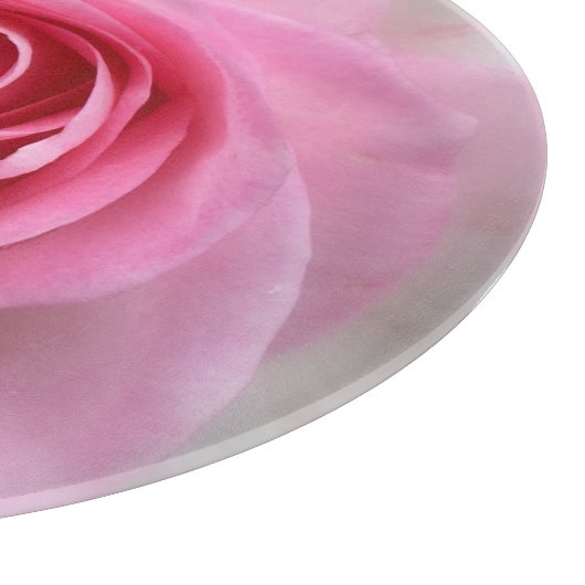 Pink Rose Blume Cutting Board Schneidebrett (Ecke)