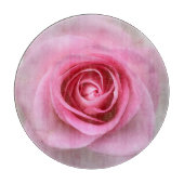 Pink Rose Blume Cutting Board Schneidebrett (Vorderseite)