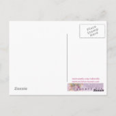 Pink Rose Blume Fairy von Molly Harrison Postkarte (Rückseite)