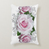 Pink Rose Bouquet Dekokissen (Vorderseite(Vertikal))