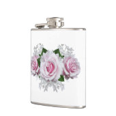 Pink Rose Bouquet Flachmann (Links)
