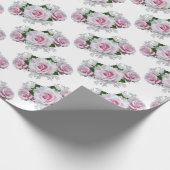 Pink Rose Bouquet Geschenkpapier (Ecke)