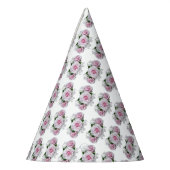 Pink Rose Bouquet Partyhütchen (Links)