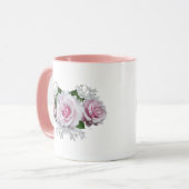 Pink Rose Bouquet Tasse (Vorderseite Links)