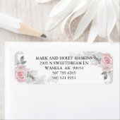 Pink Rose Bouquets Holly - Etikett (Insitu)