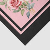 Pink Rose Bouquets Tiled Decoupage Seidenpapier (Ausschnitt)