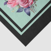 Pink Rose Bouquets Tiled Decoupage Seidenpapier (Ausschnitt)