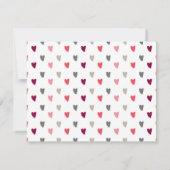 Pink Rose Brautparty Danke Karte (Rückseite)