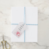 PINK ROSE BRAUTPARTY Gift Tags Geschenkanhänger (Mit Garn)