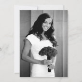 Pink Rose Brautparty Vielen Dank für Ihre Fotokart Dankeskarte (Rückseite)