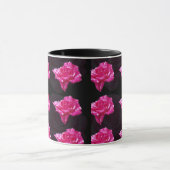 Pink_Rose_Candy,_Black Combo Kaffee Tasse (Zentrum)