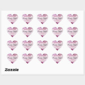 PInk Rose Candy Buffet Aufkleber (Blatt)