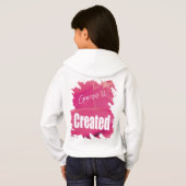 Pink Rose Created Scripture Hoodie (Schwarz voll)