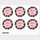 Pink Rose Danke, Stickers (Blatt)