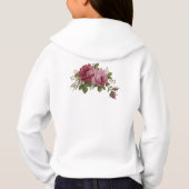 Pink Rose Elegance Hoodie (Rückseite)