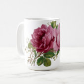 Pink Rose Elegance Kaffeetasse (Vorderseite Links)