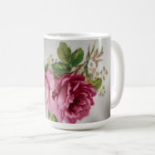 Pink Rose Elegance Kaffeetasse (VorderseiteRechts)