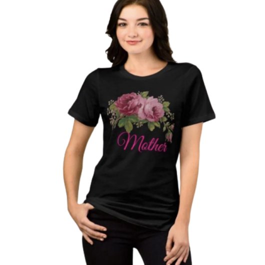 Pink Rose Eleganz  Tri-Blend Shirt