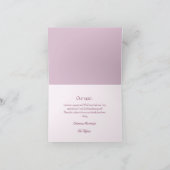 Pink Rose Enchanted Forest Holiday Letter Card Karte (Innenseite)