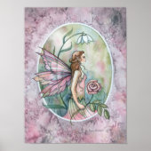 Pink Rose Faiasy Fantasy Art Poster (Vorne)
