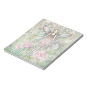 Pink Rose Fairy Notizblock (Rotiert)