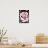 Pink Rose Faith Poster (Küche)