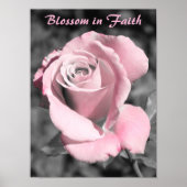 Pink Rose Faith Poster (Vorne)