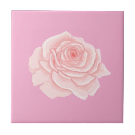 Pink rose fliese (Vorderseite)