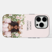 Pink Rose Floral Fence Cowgirl Case-Mate iPhone Hülle (Rückseite (Horizontal))