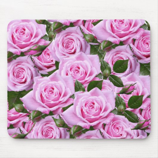Pink Rose Floral Mouse Pad! Mouse Pad Mousepad (Vorne)