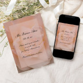 Pink Rose Floral Quinceñera Save the Date