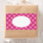 Pink Rose Gingham Labels (Insitu)