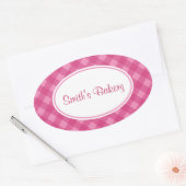 Pink Rose Gingham Stickers (Umschlag)
