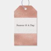 Pink Rose Glam Lace Wedding Geschenkanhänger (Vorderseite)