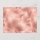 Pink Rose Glitzy Glam Sparkle Postkarte (Rückseite)